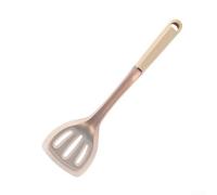 Spatule Cuisine Silicone Flexible Résistante Chaleur(Pink slottedturner) | Cœur en acier , silicone alimentaire, flexible et pour robuste, bords lisses, rayures