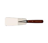 NOGENT*** Spatule de cuisine coudée 09010K - Pelle inox 15 cm - Manche bois merisier 11,5 cm