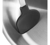 Spatule de cuisine Cromargan en plastique avec revêtement en acier inoxydable, 32,2 cm, partiellement satinée, résistante jusqu'à 200 °C.