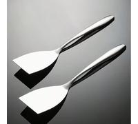 Spatule de cuisine de haute qualité en acier inoxydable - convient pour le sauté, le service des plats et la cuisson 2 pièces,1 pièceAcier inoxydable