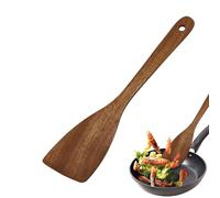 Spatule de cuisine en bois - Spatule en bois pour cuisine, spatule plate en bois qui ne raye pas la casserole, ustensiles de cuisine pour ustensiles de cuisine