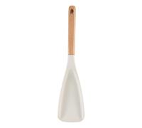 Spatule de cuisine en silicone avec poignée en bois - Cuillère anti-adhésive - Cuillère en silicone de qualité alimentaire avec poignée en bois - Outil de cuisine résistant à la chaleur - Pelle à