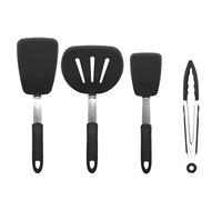 Spatule de cuisson en Silicone à température, nettoyage facile, retourneur fendu, poignée ergonomique, ustensiles de cuisine résistants à la