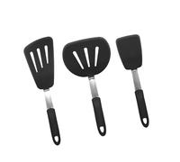 Spatule de cuisson en Silicone à température, nettoyage facile, retourneur fendu, poignée ergonomique, ustensiles de cuisine résistants à la