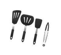 Spatule de cuisson en Silicone à température, nettoyage facile, retourneur fendu, poignée ergonomique, ustensiles de cuisine résistants à la