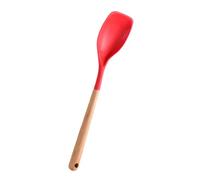 Spatule de cuisson en silicone, ustensile de cuisine flexible, tour à manche en bois, outil de mélange antiadhésif, rasoir de cuisson, flipper alimentaire résistant à la chaleur, accessoires de