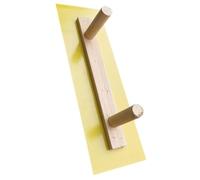 Spatule de Lissage pour Cloisons Sèches, Grosse, à Deux Poignées | Plâtre et Enduit Mural, Usage Domestique, Portable, Plastique et Bois, Marron