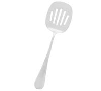 Spatule de Service Perforée Argentée en Acier Inoxydable | Ustensile Simple et Élégant, Usage Polyvalent pour Servir et Égoutter, Nettoyage Facile