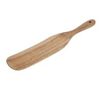 Spatule en bois, 26 x 6 cm, spatule plate en teck antiadhésive, outil de cuisine, pelle, ustensiles de cuisine pour la maison, fournitures de cuisine (Pelle en teck 33,5 * 6,5)