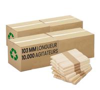 Spatule en bois de hêtre - Touillette 103 mm - 10000 spatules