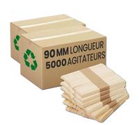 Spatule en bois de hêtre - Touillette 90 mm - 5000 spatules