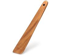 Spatule en bois de teck de 30,5 cm pour la cuisine non toxique Ustensiles de cuisine Grattoir Spurtle Outils de cuisine Plat en bois Spatule en bambou Spatule en fonte Mélangeur de levain