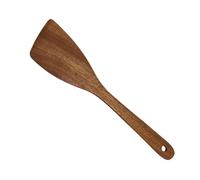 Spatule en bois - Spatule de cuisine, louche à soupe à long manche et cuillère de cuisson antiadhésive | Ustensiles de cuisine, spatule à œufs pour sauté, soupe, service et usage