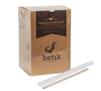 Spatule en bois - Touillette 140 mm - Boite de 500 spatules emballées individuellement