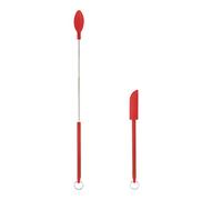 Spatule en Silicone, 2 pièces spatule télescopique et Ensemble de cuillère à ramasser, Mini grattoir sans Couture pour la Cuisine Domestique spatule de Maquillage Cuisine