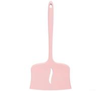 Spatule en silicone à tête large résistante à la chaleur pour œufs, steak, poêle antiadhésive, sans danger pour retourneur, 29 cm (rose)
