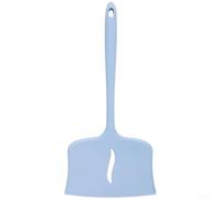 Spatule en silicone à tête large résistante à la chaleur pour œufs, steak, poêle antiadhésive, sans danger pour retourneur, 29 cm (bleu)