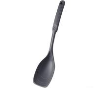 Spatule en silicone double fonction conçue pour une durabilité sous une exposition répétée à des températures de cuisson élevées (gris)