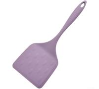 Spatule en Silicone Large 33cm Résistante Chaleur Cuisson(Purple) | Tête large 12,5cm, idéale crêpes steaks, silicone souple, confortable, trou suspension
