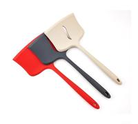 Spatule en silicone résistante à la chaleur jusqu'à 230 °C pour poêles antiadhésives, ergonomique pour poignée avec ouverture de suspension pour retourner le poisson et les crêpes, design monobloc
