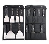 Spatule Enduit Lissage Painting Palette Knife Set 7,Couteau a Enduire de Plâtrier Lame Inox,Couteau à Enduire pour papier peint et murs,Couteau enduit pour Peinture à l'huile,Grattoir peinture