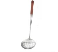 Spatule Friture Acier 201 Polie Résistante Rouille(D) | Acier inoxydable 201, pour bois anti-brûlure, pour surface polie, pour idéal frire, résistant rouille