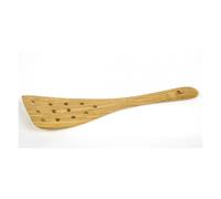 Spatule Galbee Large Verni 12 trous Olivier 32cm
