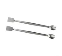 Spatule Labo Double Embout Acier 20cm Résistante Spatule Labo | Acier inoxydable , double embout pratique, résiste aux acides, pour idéal pour poudres et granulés