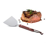 Spatule large en acier inoxydable, 85 pelles de cuisson, poignée de barbecue, pelle cuisine, grattoir pour la cuisson du barbecue et plaque chauffante à dessus plat