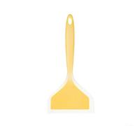 Spatule large en silicone résistant à la chaleur pour la cuisson des crêpes antiadhésive et œuf pour retourner, grand outil de cuisine pour frire les légumes, passe au lave-vaisselle, jaune, 25,5 cm