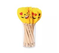 Spatule Maryse Hêtre et Silicone Zassenhauss Smiley Jaune