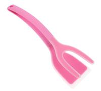 Spatule Pince en Silicone Rose, Multifonction Cuisine et Barbecue | Retourneur D'œufs, Pince à Crêpes et Poisson, Manche Ergonomique, Nettoyage Facile, Usage Maison
