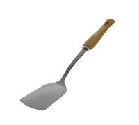 De Buyer Spatule B Bois – manche en bois, acier inoxydable