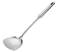 Spatule professionnelle robuste en acier inoxydable 304 pour wok - Poignée ergonomique résistante à la chaleur - Ustensile de cuisine commercial pour sauté, cuisine asiatique et utilisation domestique