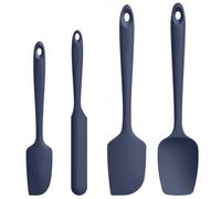 Spatule Silicone Lot de 4: U-Taste Cuisine Maryse Pâtisserie Résistante à la Chaleur 250℃, Ustensiles à Marise Patissier Alimentaire Antiadhésive Flexible sans BPA pour la Cuisson (Bleu nuit)
