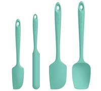 Spatule Silicone Lot de 4: U-Taste Cuisine Maryse Pâtisserie Résistante à la Chaleur 250℃, Ustensiles à Marise Patissier Alimentaire Antiadhésive Flexible sans BPA pour la Cuisson (Ciel Aqua)