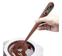 Spatule thermomètre de cuisine en silicone - Lecteur de température de haute précision, poignée ergonomique, outil d'agitation polyvalent | Gadget de cuisine pour confiserie, chocolat, viande, bonbons