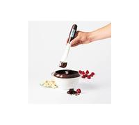 Mastrad – Thermospatule 2 en 1 chocolat – Thermomètre à cœur, spatule silicone – Marron