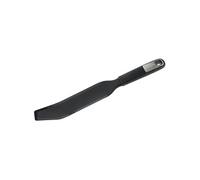 Fackelmann 25781 Spatule extra longue silicone, spatule à racler, spatule longue pour robot culinaire, racloir, Silicone, Plastique, Noir, 33 cm
