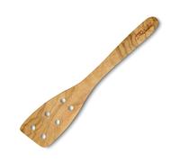 Spatule turner 30 cm, ajourée, marron, bois d'olivier, Lion Sabatier