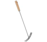 Spatule Wok à Long Manche Acier Inoxydable pour Riz Frit | Bois et Finition Lisse, Résistante à Chaleur, Facile à Nettoyer, pour Restaurants Professionnels et Sautés