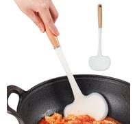 Spatules de Cuisine - Spatule Silicone Plate pour Cuisson - Ustensiles de Cuisine Turner à Manche Long pour Maison Restaurant Barbecue Crêpes Œufs Viande Poisson Hamburger