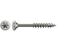 SPAX Spax Inox 4,5 x 60 mm Tête fraisée T-STAR plus filetage partiel 4CUT Inox A2 inoxydable Quantité:100