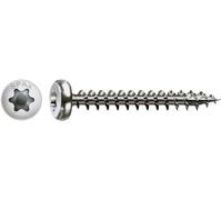 Spax Vis à bois Inox 4 x 35 mm Tête demi-ronde T-STAR plus Filetage complet 4CUT A2 200 pièces