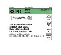 SPAX® 0231010400255 SPAX® Universalschrauben Z2 Halbrundkopf WIROX 0231010400255 4 mm x 25 mm, 1000 St.