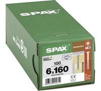 Vis à bois ft partiel Torx - tête disque - 6x160 mm - 100 pièces - Wirox SPAX