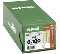 SPAX 0251010601805 R 88193 m.Spitze/T-STAR Vis à bois 6 mm 180 mm T-STAR plus acier WIROX 100 pc(s)