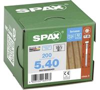 Vis inox A2 pour terrasse bois - double filet - 5 x 40 mm - 200 pièces SPAX
