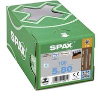 SPAX 0537000500803 R 88192 Zylinderkopf T-STAR Vis à bois 5 mm 80 mm T-STAR plus acier inoxydable A2 100 pc(s)