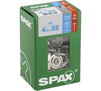 SPAX 4587000450357 Vis de ferblantier 4.5 mm 35 mm T-STAR plus acier inoxydable A2 60 pc(s)